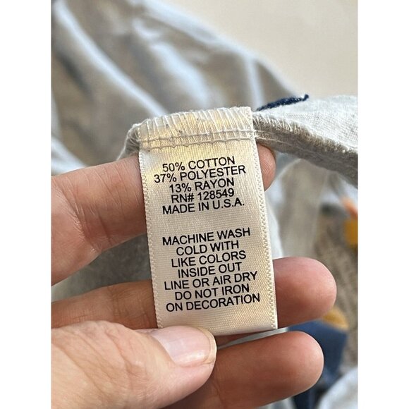 AVIATOR NATION Light Gray Long Sleeve Logo Tee T-Shirt - Women's Medium - Picture 12 of 13